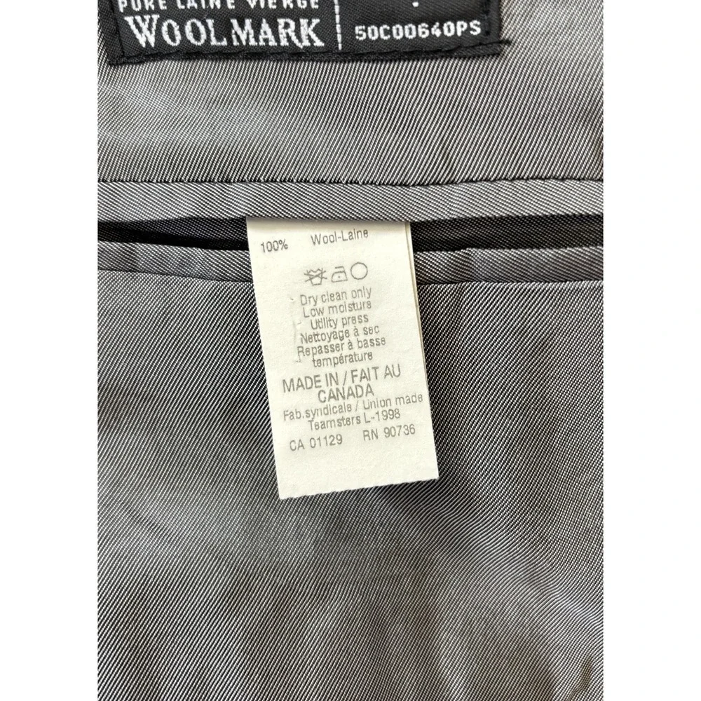 mens black Calvin Klein blazer jacket‎ sport suit coat all season wool 44 S